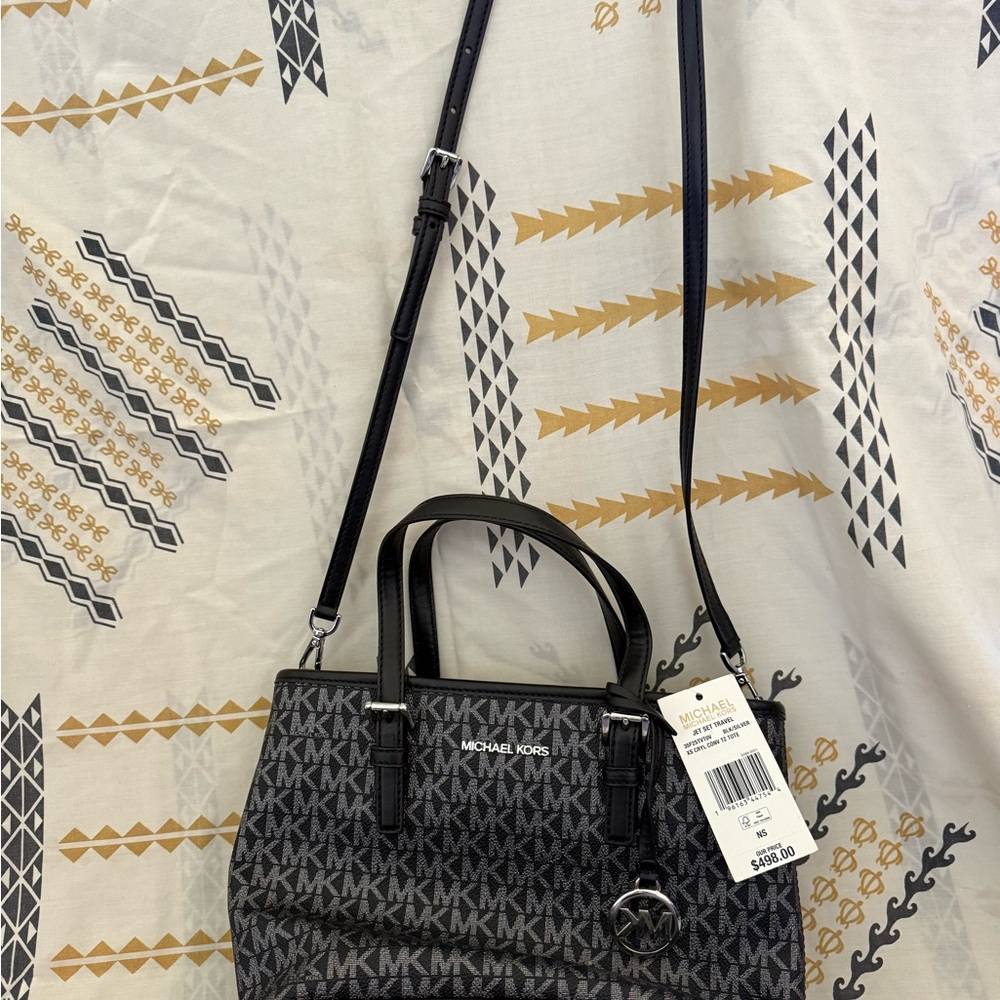 Michael Kors Black Crossbody Bag with Adjustable Strap